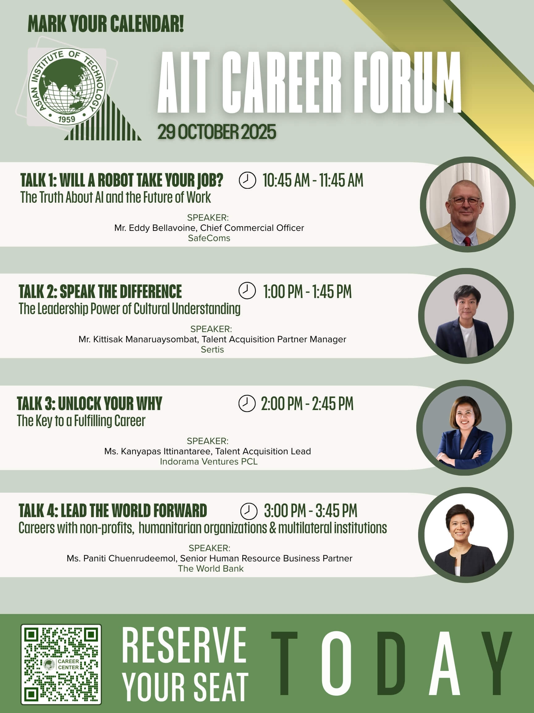 Career Forum Sessions Poster